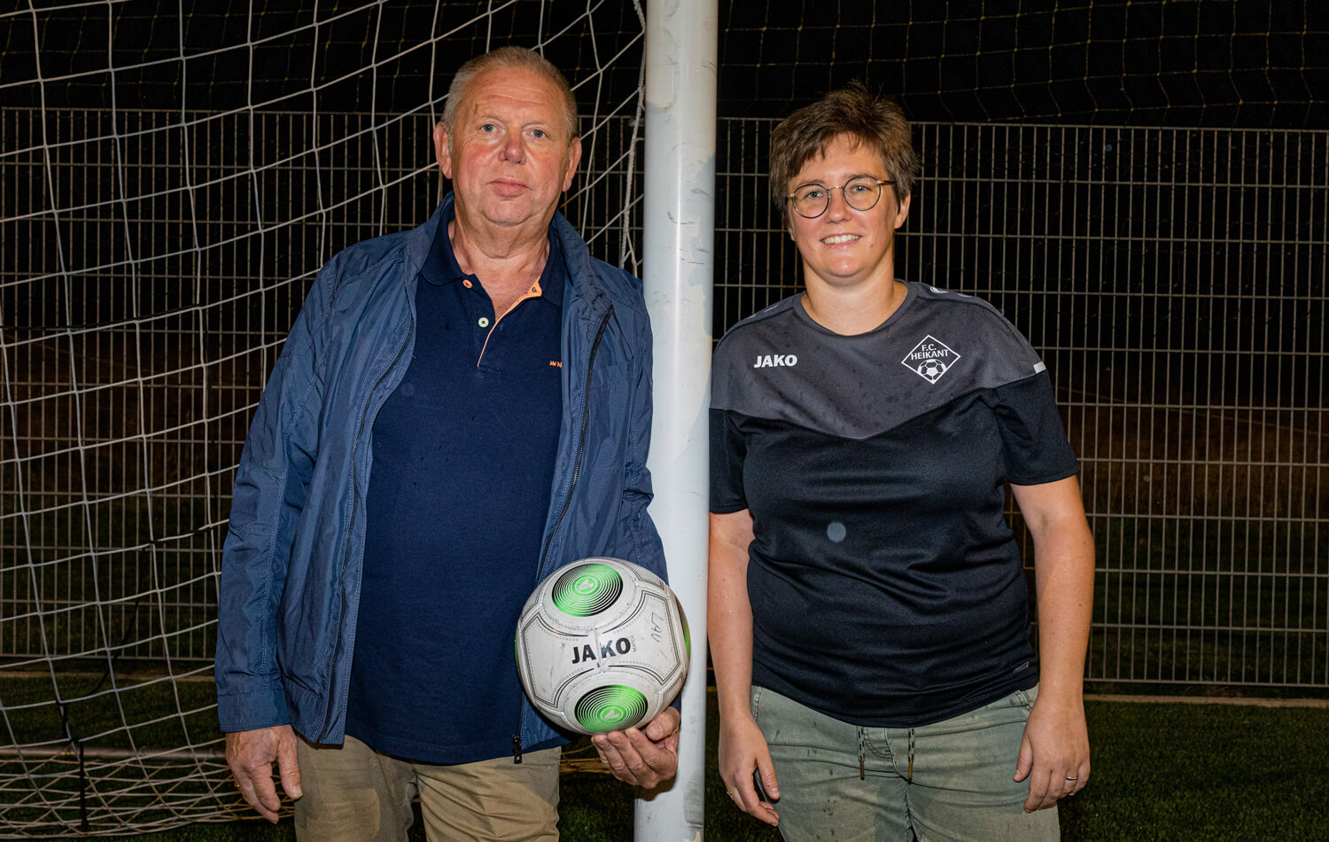 Voorzitter Jan en bestuurslid Ann